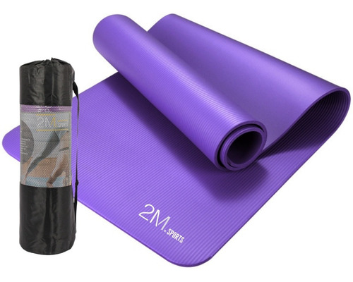 Imagen 1 de 10 de Colchoneta Plegable Yoga Mat 10mm Pilates Caucho Nbr + Bolso