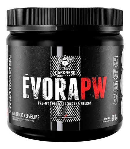 Pré-treino Évora Pw 300g Frutas Vermelhas Darkness