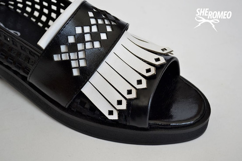 Imagen 6 de 10 de Zapato Sandalia Mocasín Abierto Peep Toe Boca D Pez Sheromeo