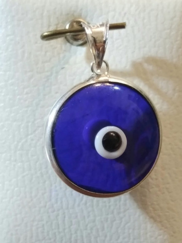 Ojo Turco Azul Grande Para Envidia Mal Ojo Plata, De Turquía