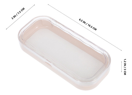 Funda De Plástico Transparente Para Gafas Con Forma De Onda,
