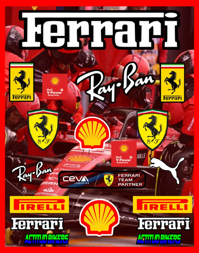 Kits De Stikers Ferrari