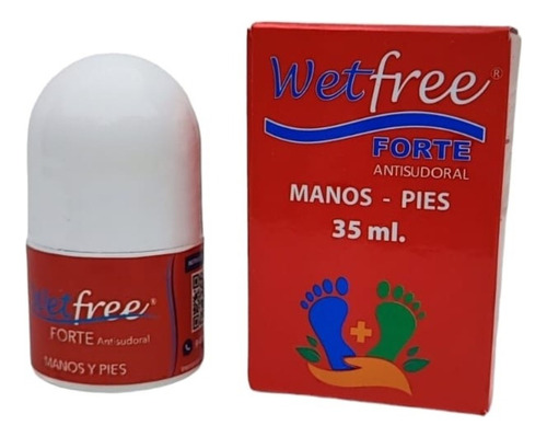 Wetfree Forte  Antitranspirante  Neutro Manos Y Pies 35ml.