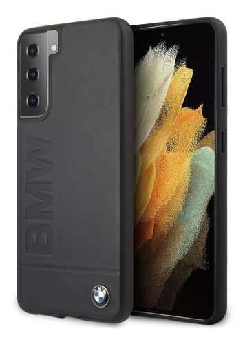 Funda Case Bmw Navy Piel Negra Samsung S21 Original