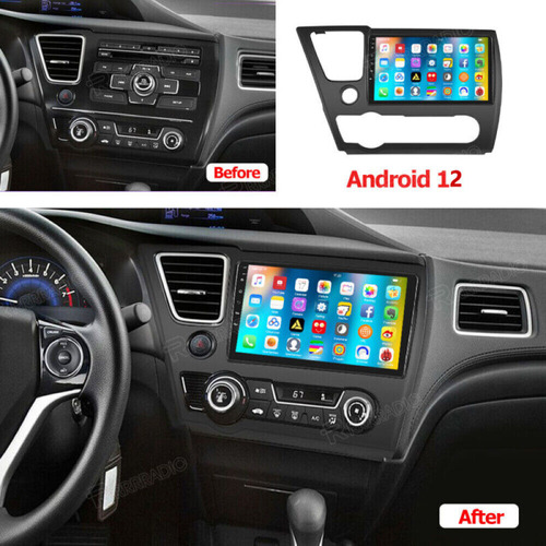 For Honda Civic 2013-2017 Android 12.0 9  Car Radio Ster Aad