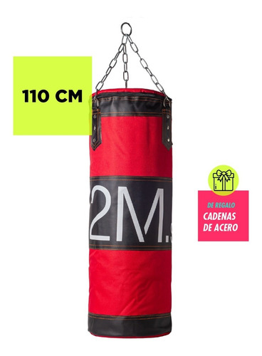 Bolsa Boxeo 1.10 Mts Cordura Reforzada Profesional Box Gym 