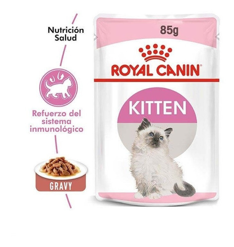 Royal Canin Pouch Kitten Trozos En Salsa 6 X 85
