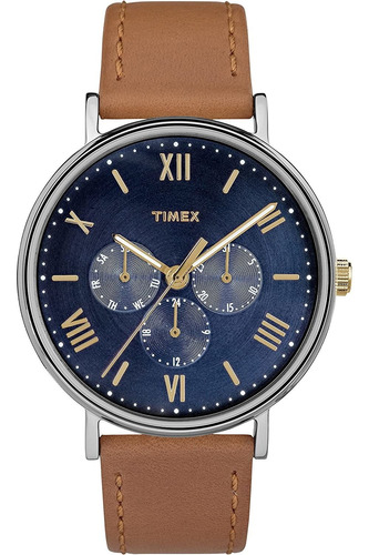 Timex Southview - Reloj Multifunción Con Correa De Cuero