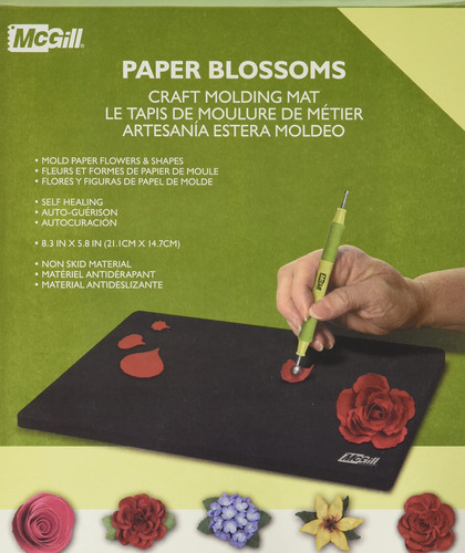 Mcgill Tapete Moldeo Flor Papel 8.3 X 5.5 In