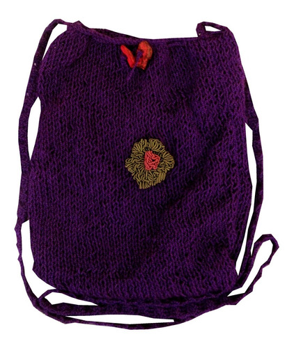Bolso Pequeño Tipo Monedero Tejido En Crochet