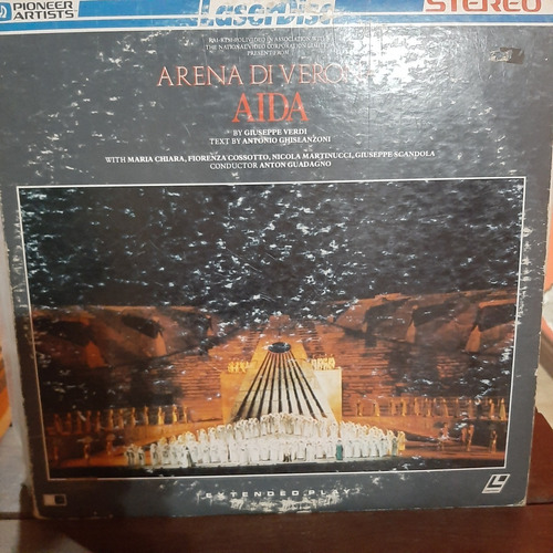 Laser Disc Giuseppe Verdi Aida Arena Di Verona Cl1