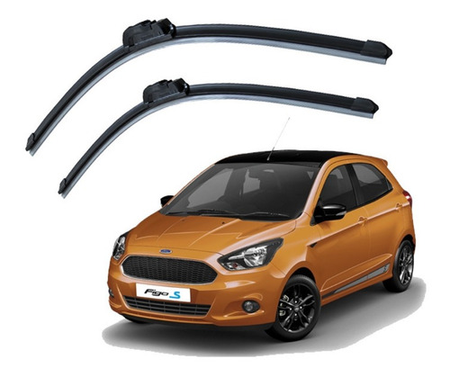 2 Plumas Limpiaparabrisas Reluvsa Ford Figo 2016-2017