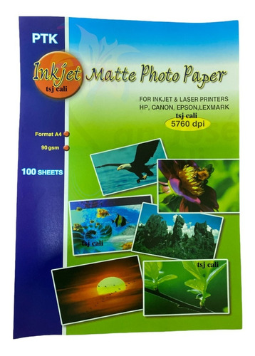 Papel Fotografico Mate Premium A4 X 100 Unidades