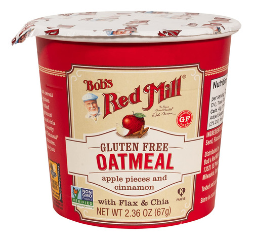 Bob's Red Mill Taza De Avena Sin Gluten, Manzana Y Canela (i