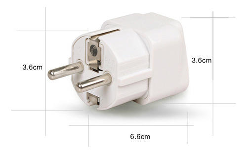 Adaptador Conversor De 4,8 Mm, 250 V, 10 A, Carga Máxima D