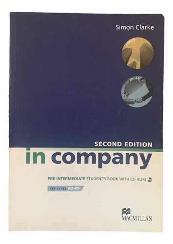 Libro De Ingles. In Company. Student´s Book+cd. Pre-interme (Usado)