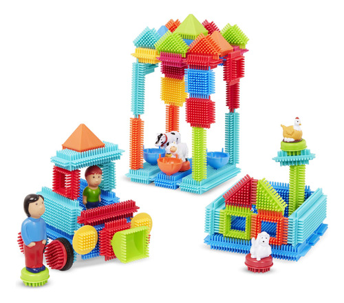 Juego De Bloques Battat Bristle Blocks De 113&nbsp;piezas