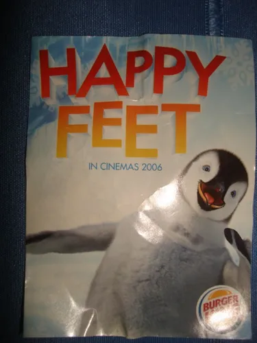 Happy Feet Muñeco Pingüino Desplazable Coleccion Burger King (Usado)