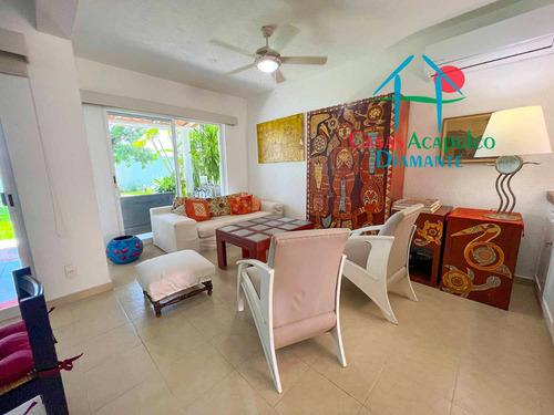 Cad Villas Playa Diamante 81. Terraza Con Jardín Y Acceso Directo A La Alberca Del Condominio