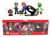 Comprar Mario Bros Set De 6 Figuras Personajes Muñecos 3 - 6cm