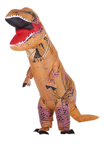 Traje Divertido Adulto Dinosaurio Inflable Trex Disfraz Decd