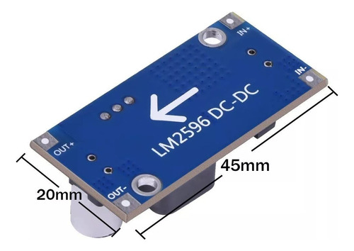 Imagen 2 de 3 de Fuente Step Down Lm2596 1.25/30v 3a Push Arduino