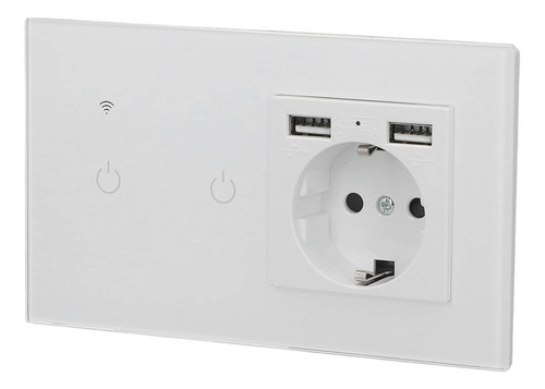Aplicación Wifi Inteligente, Doble Usb, Enchufe De Pared Ocu