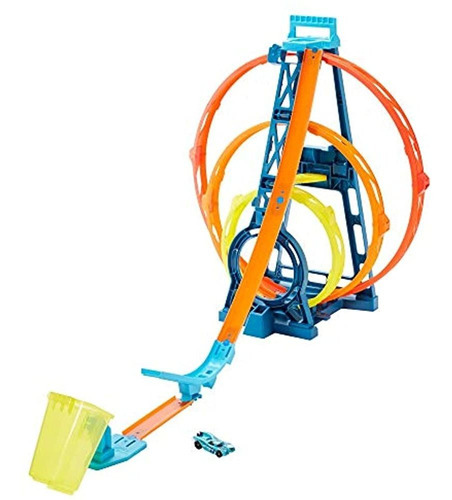 Hot Wheels Track Builder Kit Ilimitado De Triple Bucle, Mult