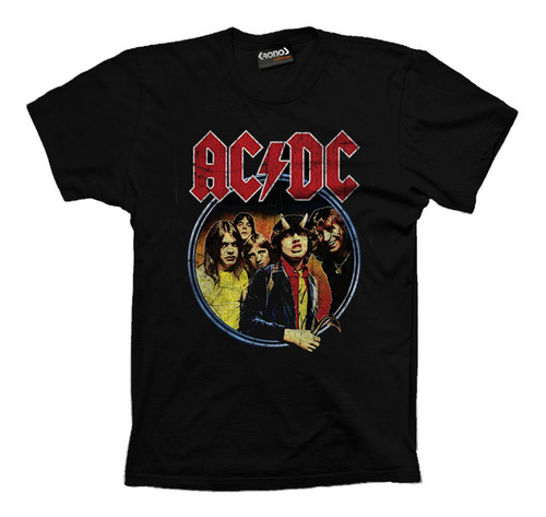 Remera Highway To Hell Faded Vintage Retro Ac/dc 1979