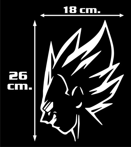 Calcomanía Vegeta Dragon Ball Z