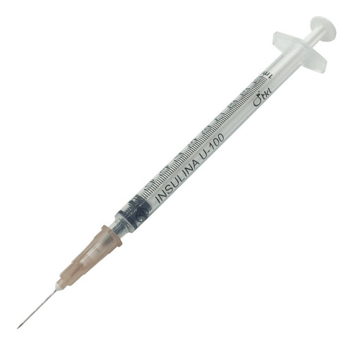 Seringa Com Agulha Para Insulina 1 Ml - 200 Unid - Tkl