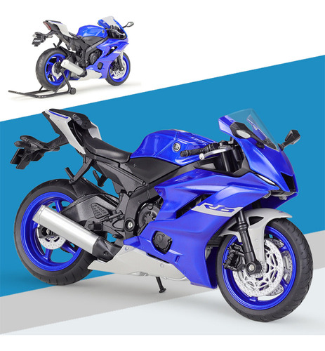 Welly 2020 Yamaha Yzf R6 Miniatura Metal Moto Carreras 1/12