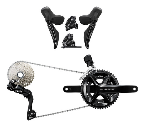 Grupo Shimano 105 Di2 12 Velocidades Eletrônico Original Nfe