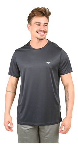 Camiseta De Treino Masculina Mizuno Sportwear Azul Escuro