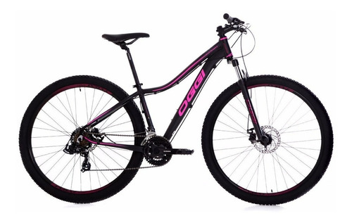 Bicicleta Mtb Aro 29 Oggi Big Wheel Float Sport 2021 Cor Preto/Rosa Tamanho do quadro 15.5