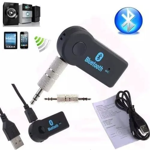 Receptor Bluetooth P2 Usb Adaptador Áudio Entrada Aux Carro
