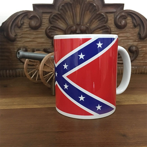 Imagem 2 de 3 de Caneca Cerâmica Bandeira Confederada 325ml