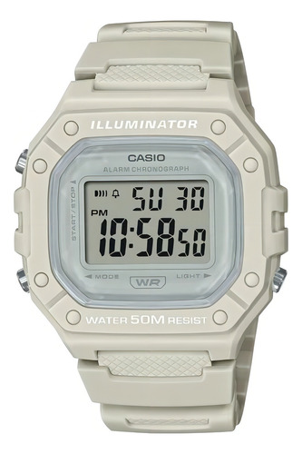 Reloj Casio Sports Digital Original Unisex E-watch Color de la correa Blanco