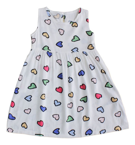 Vestido Casual De Corazones Para Niñas. Marca Garanimals  