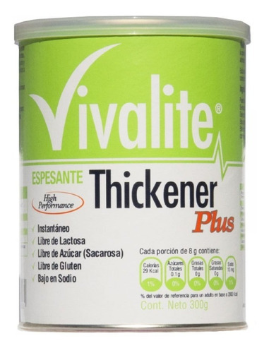 Vivalite Thickener Plus Espesante Canister 300 Grs Deltamed