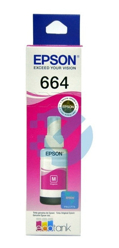 Botella Tinta Epson 664 Magenta Original T664320-al Vigente