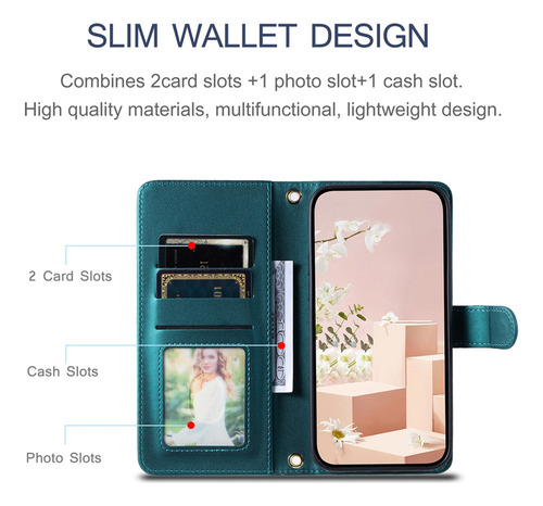 Funda De Teléfono Tipo Cartera For Oppo A78 A58 A79 A38 A98