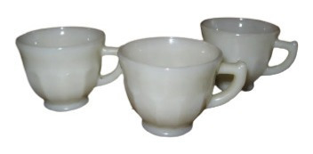 3 Pocillos Tazas Opalina Bar Restaurante Antiguos