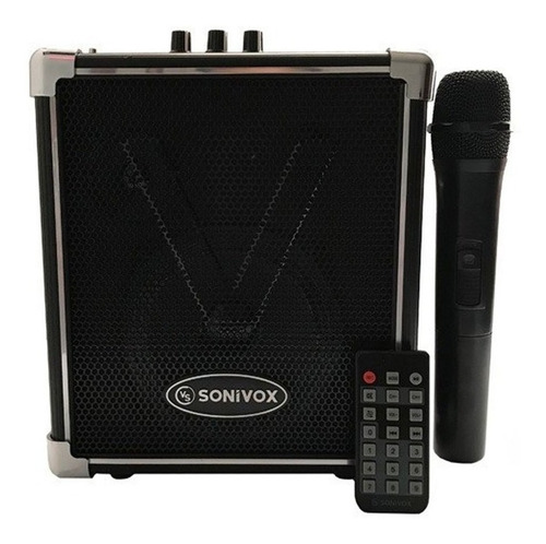 Cabina Sonivox De 400w Bluetooth Fm Micrófono Karaoke Usb