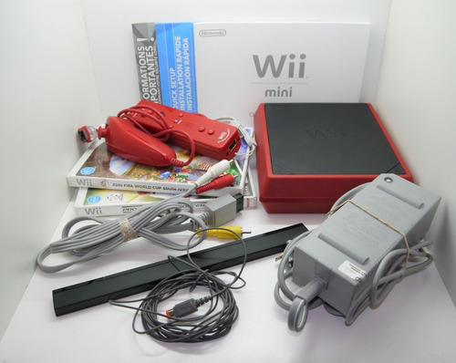Nintendo Wii Mini +3 Juegos Originales +volante