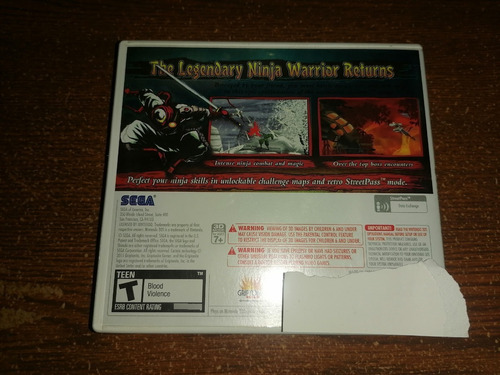Shinobi. Nintendo 3ds. Juego Raro (Usado)