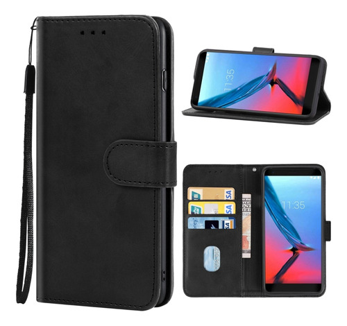 Funda De Teléfono De Cuero Para Zte Blade V9