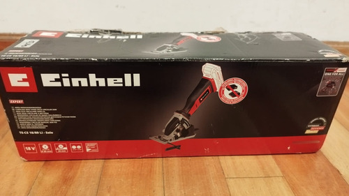 Mini Sierra Circular 2 Discos Einhell Te-cs18/89 Li-solo Negro - (Usado)