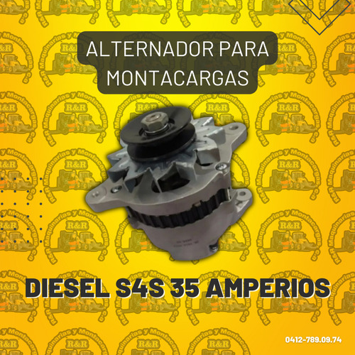 Alternador Para Montacargas Diesel S4s 35 Amperios