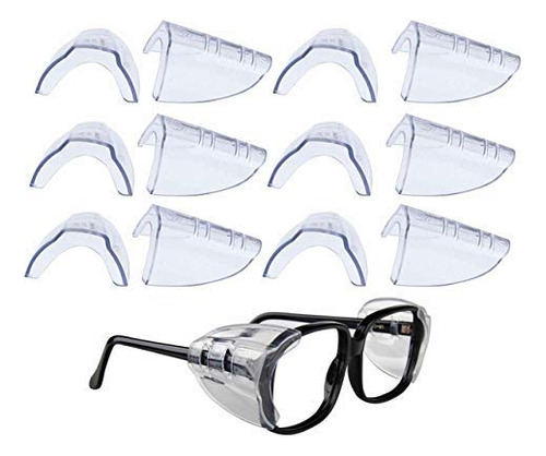 6 Pares De  Protectores Laterales Deslizables - Para Gafas
